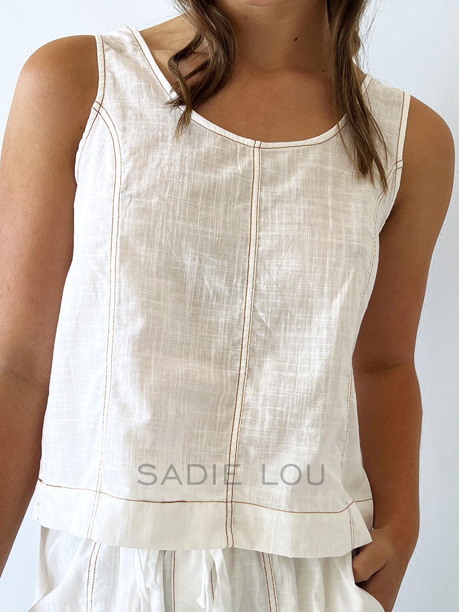 By Frankie / Heidi Short Set - White