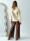 Waffle Knit Shacket - Beige