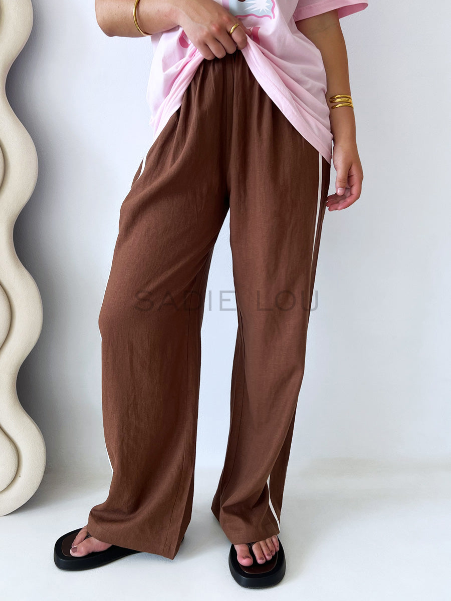 Near The Sea / Racer Pant - Chocolate