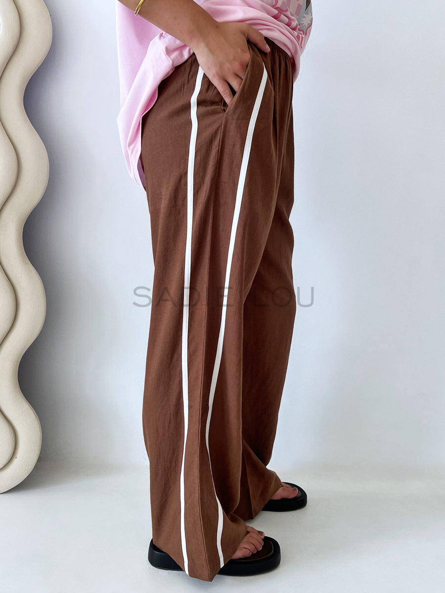 Near The Sea / Racer Pant - Chocolate