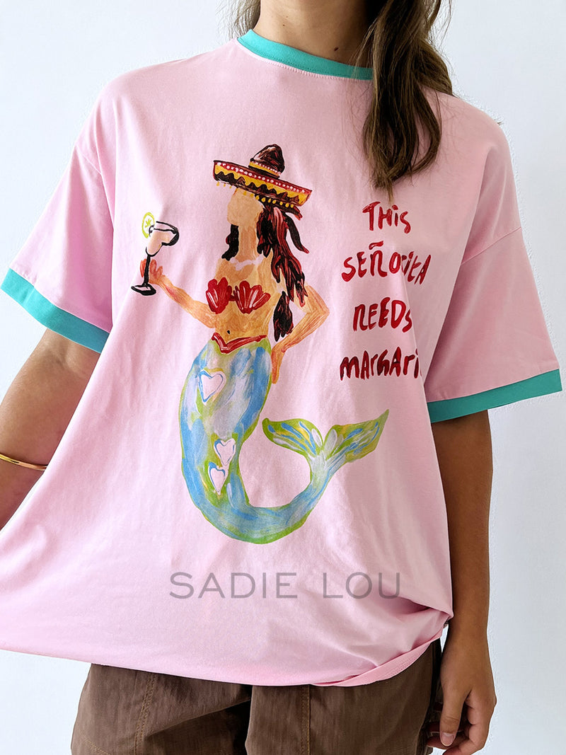 By Frankie / Senorita Tee - Pink