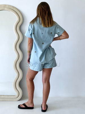 Little Lies / Stargazer Denim Blouse