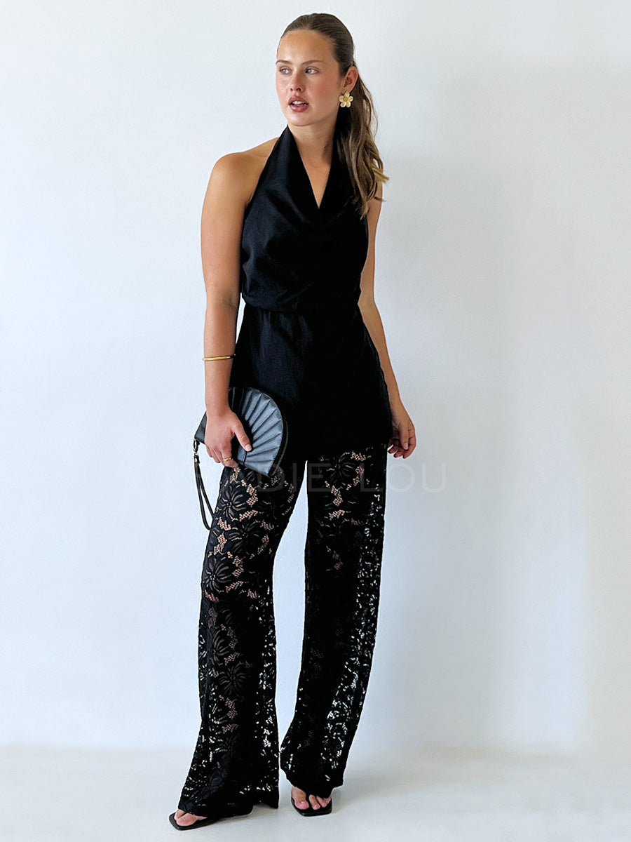 By Frankie / Whisper Lace Pant - Black