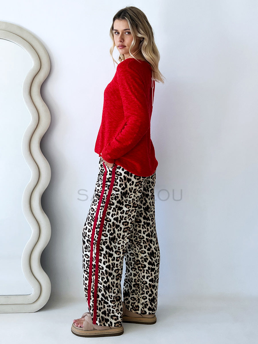 Mina Leopard Racer - Red