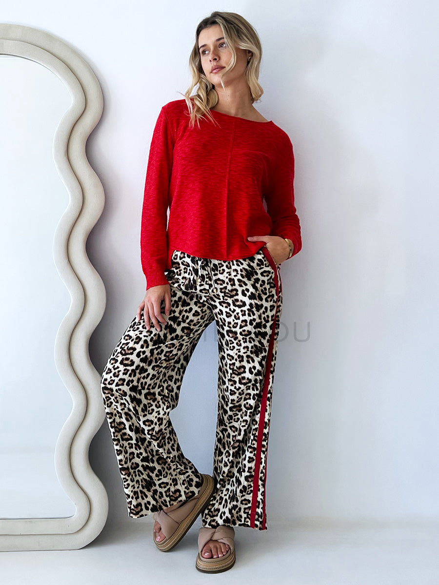 Mina Leopard Racer - Red