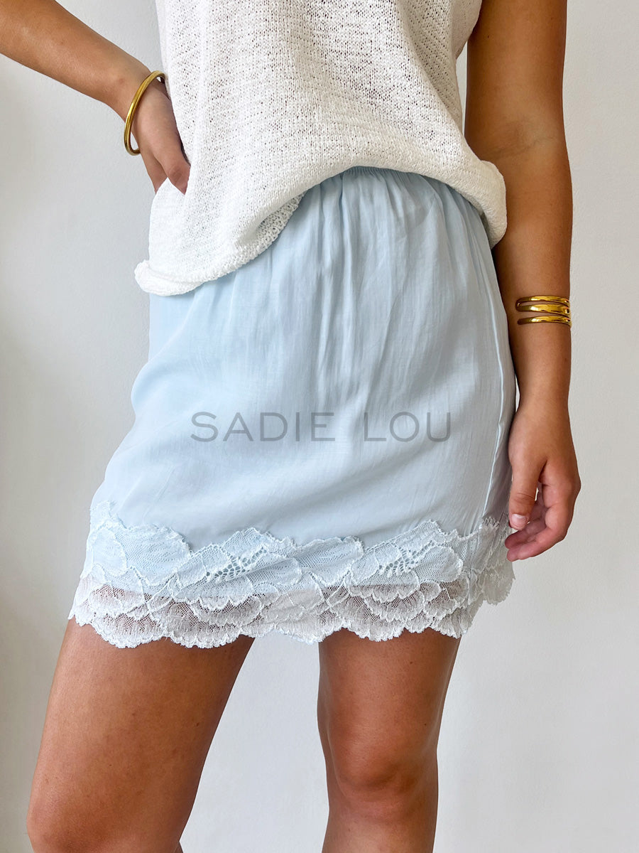 By Frankie / Lacey Skirt - Baby Blue