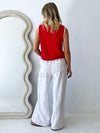 Little Lies / Contrast Raya Tank - Red