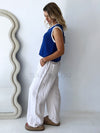 Little Lies / Contrast Raya Tank - Blue