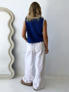 Little Lies / Contrast Raya Tank - Blue