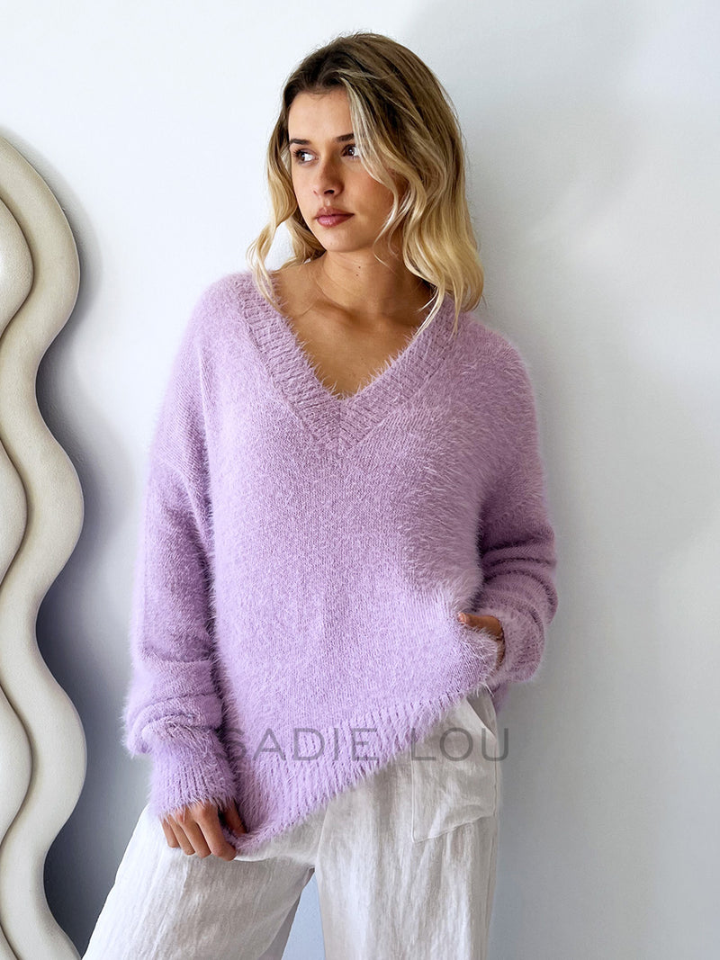 Cartel & Willow / Emmie Knit Sweater - Wisteria