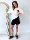 Racer Heart Shorts - Black