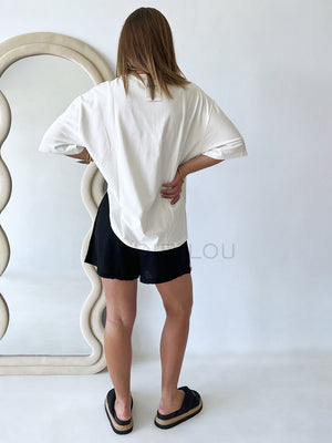 Racer Heart Shorts - Black
