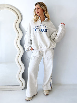 Cracker Day Club / Cloud Racer Sweatpants - Grey Merle