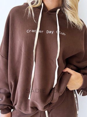 Cracker Day Club / Cloud Racer Sweatpants - Chocolates