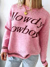 By Frankie / Howdy Cowboy Knit Sweater - Pink
