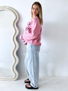 By Frankie / Howdy Cowboy Knit Sweater - Pink