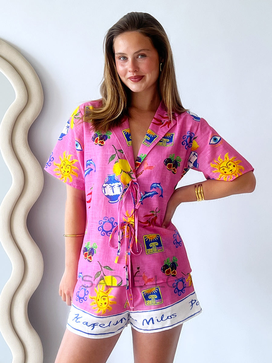 By Frankie / Solstice Tie Blouse