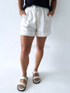 Little Lies / Bronte Linen Shorts - White