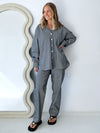 Cartel & Willow // Baylor Pant - Stipe Denim