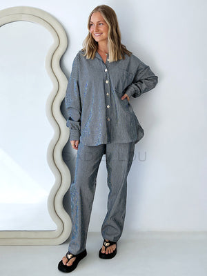 Cartel & Willow // Baylor Pant - Stipe Denim