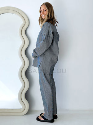 Cartel & Willow // Baylor Pant - Stipe Denim