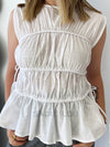 All About Eve / Lou Lou Tie Top - White
