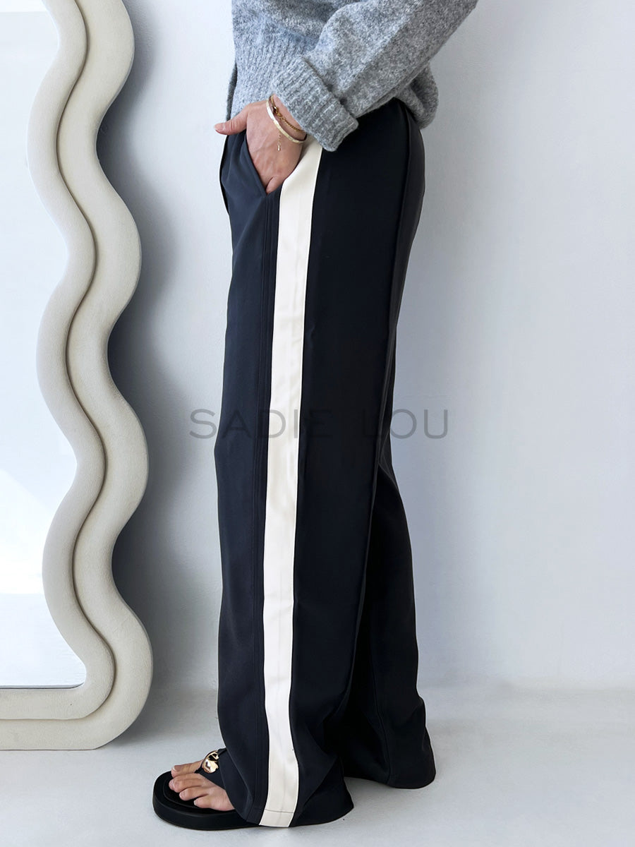 Cartel & Willow // Weston Pant - Steel/Cream