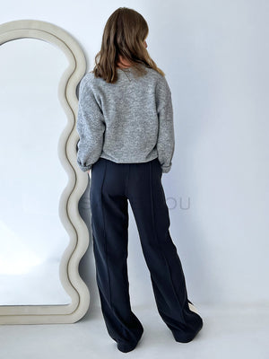 Cartel & Willow // Weston Pant - Steel/Cream