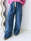 By Frankie / Elargo Denim Cargo Pant - Blue