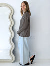 By Frankie / Mimi Stripe Top - Black/Oat