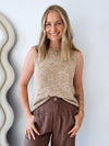 Little Lies / Melange Spring Tank - Taupe