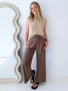 Little Lies / Melange Spring Tank - Taupe