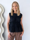 All About Eve / Lou Lou Tie Top - Black