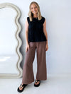 All About Eve / Lou Lou Tie Top - Black