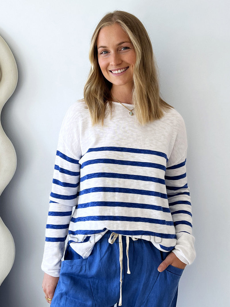 Little lies / Bobbie Top - White/Electric