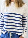 Little Lies / Luxe Linen Pant - Electric Blue