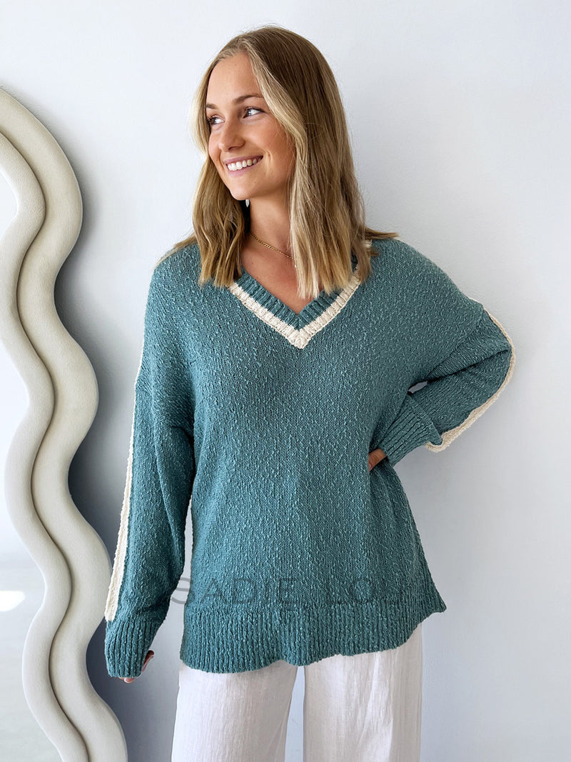Cartel & Willow / Jemma Knit - Alpine Mist