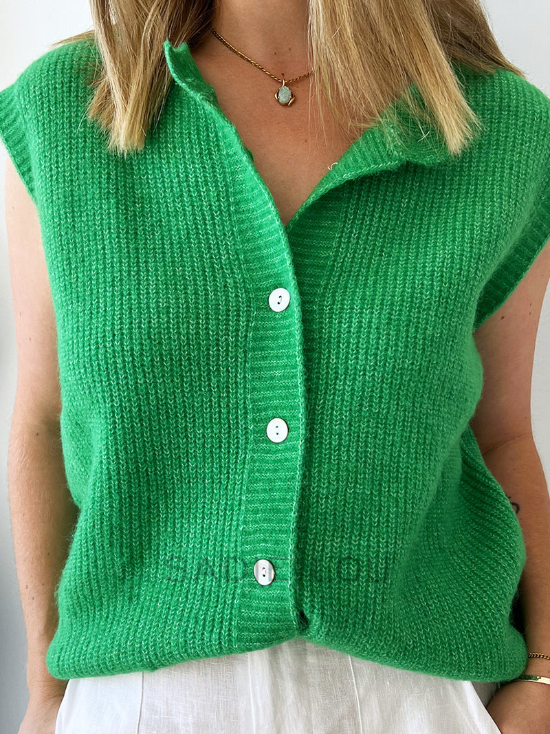 Little Lies / Olivia Vest - Vibrant Green