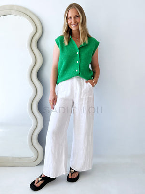 Little Lies / Olivia Vest - Vibrant Green