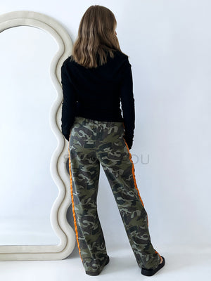 By Frankie / Camo Orange Racer Pant
