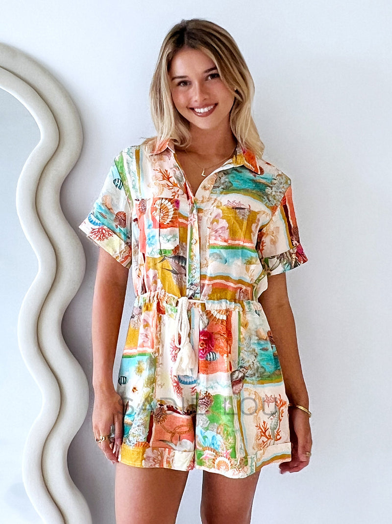 Seascape Playsuit