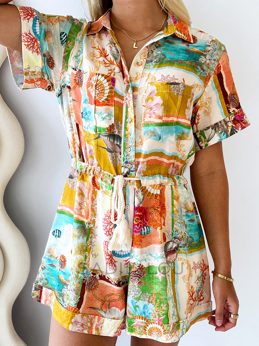 Seascape Playsuit