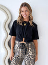 By Frankie / Dark Leopard racer Pant