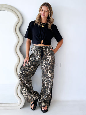 By Frankie / Dark Leopard racer Pant