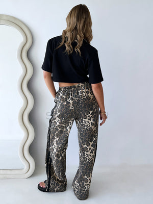 By Frankie / Dark Leopard racer Pant