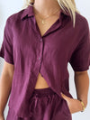 little Lies / Bronte Shirt - Plum