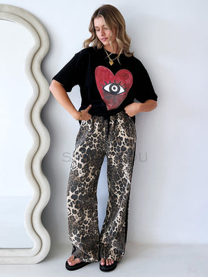 By Frankie / Dark Leopard racer Pant