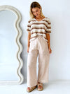 Little Lies / Bondi Pant - Choc/Beige