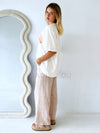 Little Lies / Bondi Pant - Choc/Beige