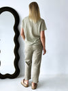 Little Lies / Luxe Linen Pant - Kahki